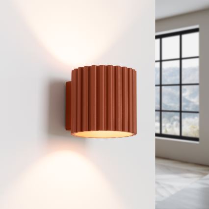 Aplique de parede AURA 1xG9/10W/230V laranja