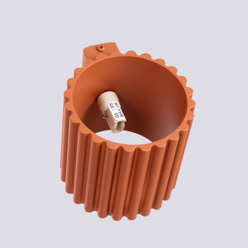 Aplique de parede AURA 1xG9/10W/230V laranja