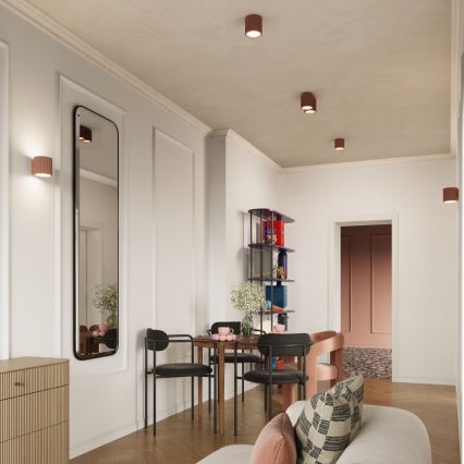 Candeeiro de foco AURA 1xGU10/10W/230V 10 cm castanho