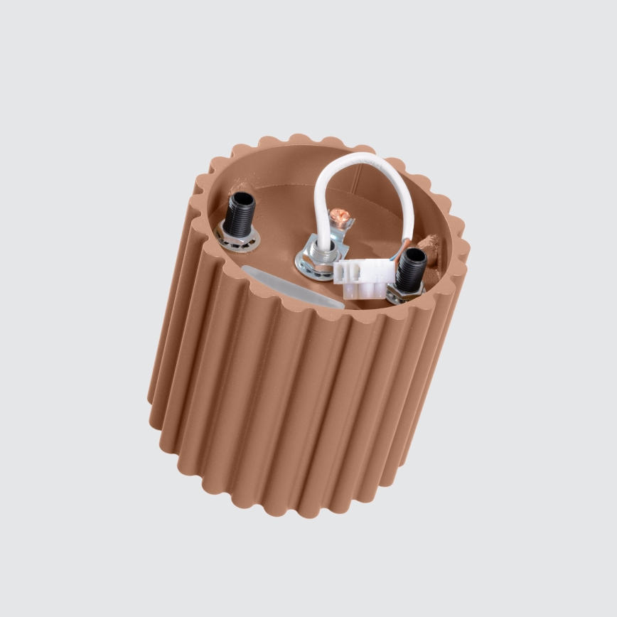 Candeeiro de foco AURA 1xGU10/10W/230V 10 cm castanho