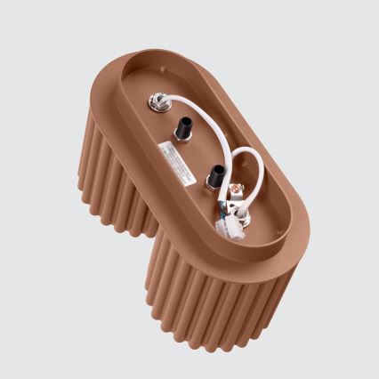 Candeeiro de focos AURA 2xGU10/10W/230V castanho