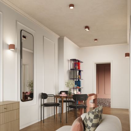 Foco AURA 1xGX53/10W/230V 6 cm castanho