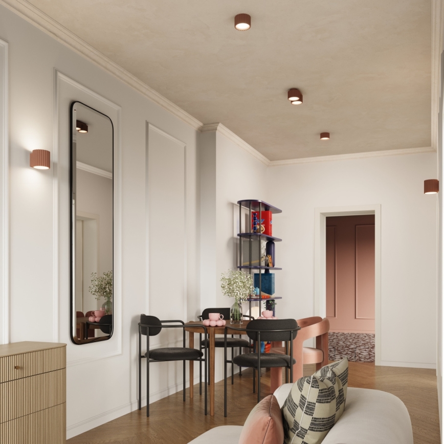 Foco AURA 1xGX53/10W/230V 6 cm castanho