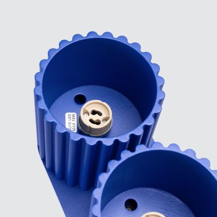 Candeeiro de focos AURA 2xGU10/10W/230V azul