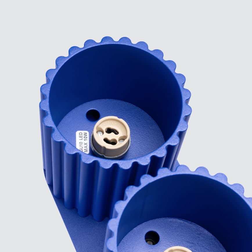 Candeeiro de focos AURA 2xGU10/10W/230V azul