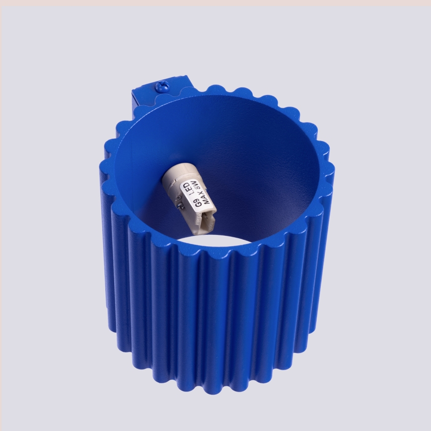 Aplique de parede AURA 1xG9/10W/230V azul
