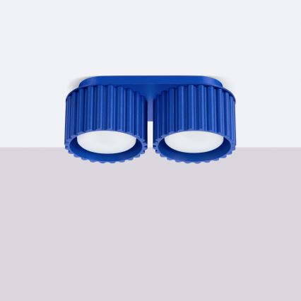 Spot de teto AURA 2xGX53/10W/230V azul