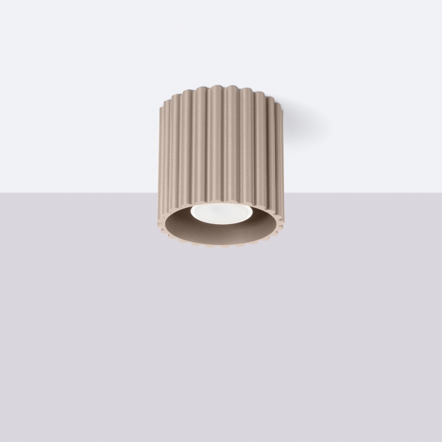 Spot AURA 1xGU10/10W/230V, 10 cm, taupe