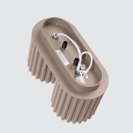 Spot direcionável AURA 2xGU10/10W/230V taupe