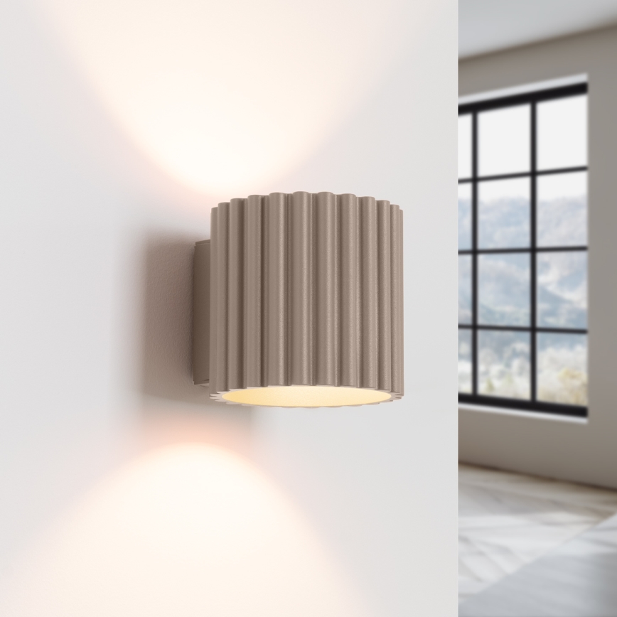 Aplique de parede AURA 1xG9/10W/230V taupe