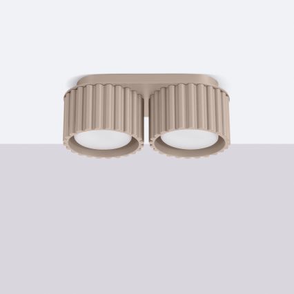 Spot direcionável AURA 2xGX53/10W/230V taupe