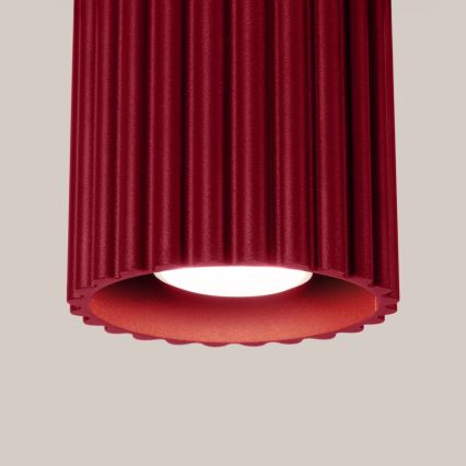 Foco AURA 1xGU10/10W/230V 10 cm vermelho