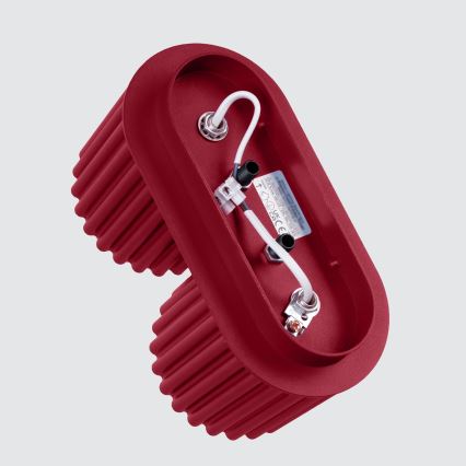 Foco AURA 2xGU10/10W/230V vermelho