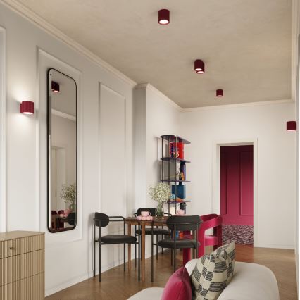 Aplique de parede AURA 1xG9/10W/230V vermelho
