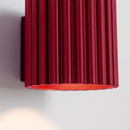 Aplique de parede AURA 1xG9/10W/230V vermelho