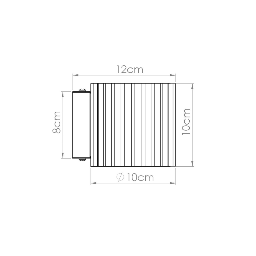 Aplique de parede AURA 1xG9/10W/230V vermelho