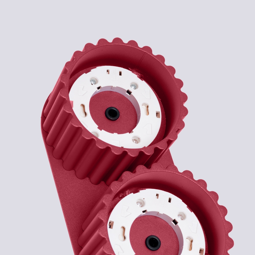 Candeeiro de focos AURA 2xGX53/10W/230V vermelho