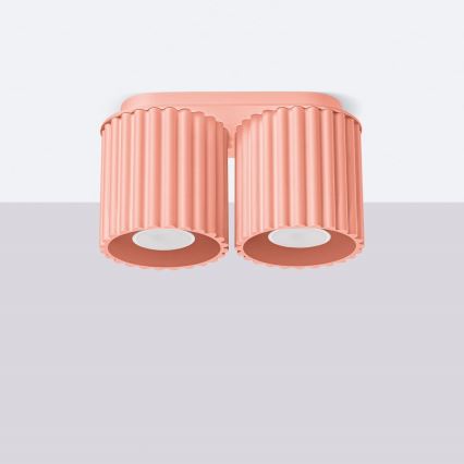 Spot AURA 2xGU10/10W/230V rosa