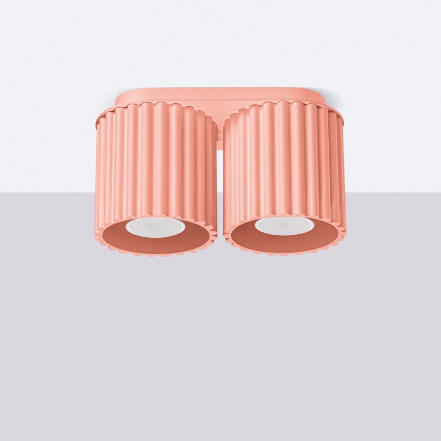 Spot AURA 2xGU10/10W/230V rosa