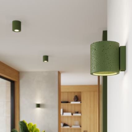 Aplique de parede orientável ORBIS 1xG9/8W/230V betão/verde