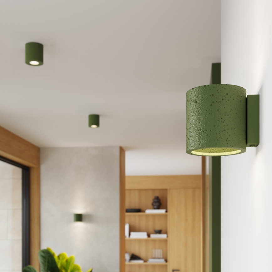 Aplique de parede orientável ORBIS 1xG9/8W/230V betão/verde