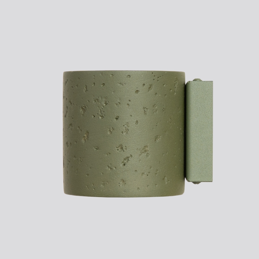 Aplique de parede orientável ORBIS 1xG9/8W/230V betão/verde
