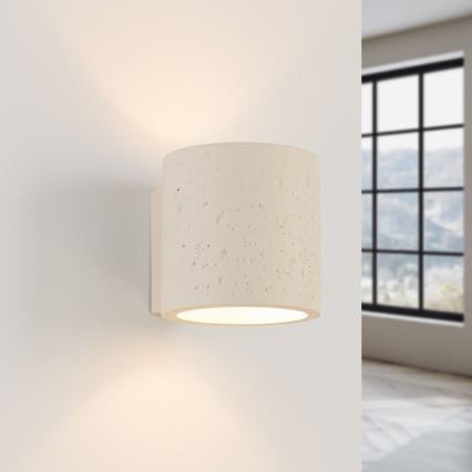 Aplique de parede orientável ORBIS 1xG9/8W/230V betão/creme