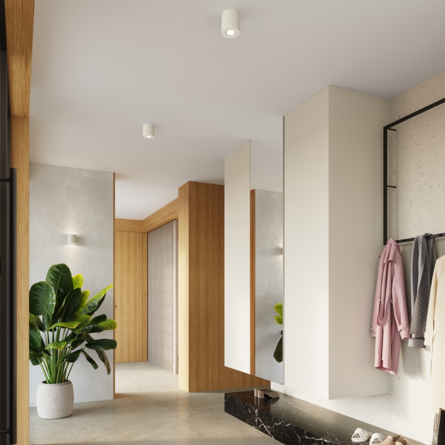 Aplique de parede orientável ORBIS 1xG9/8W/230V betão/creme