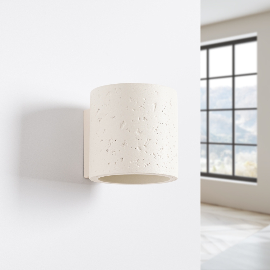 Aplique de parede orientável ORBIS 1xG9/8W/230V betão/creme
