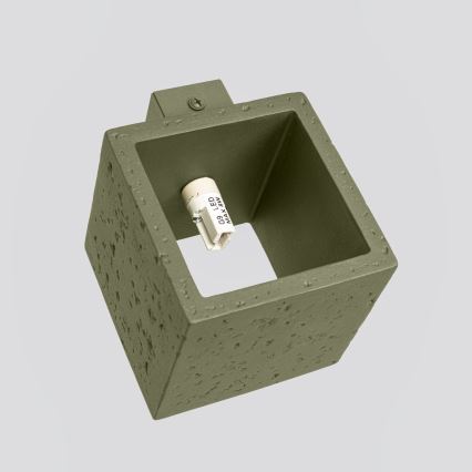 Aplique de parede orientável QUAD 1xG9/8W/230V betão/verde