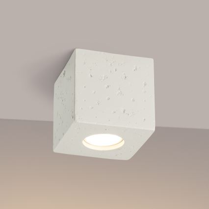 Spot QUAD 1xGU10/10W/230V betão/creme