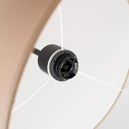 Lustre suspenso NEVIA com cabo, 1xE27/15W/230V, diâmetro 40 cm, taupe