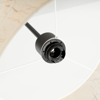 Lustre em cabo NEVIA 1xE27/15W/230V Ø 40 cm bege / acabamento em mármore