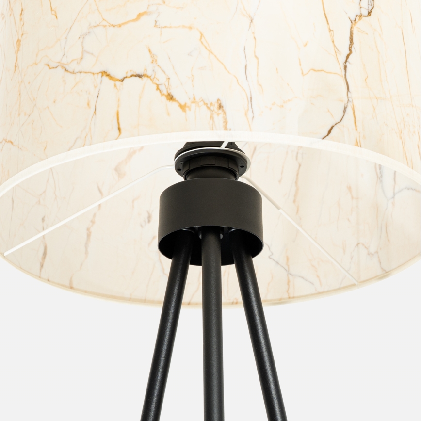 Candeeiro de pé NEVIA 1xE27/15W/230V bege/acabamento em mármore