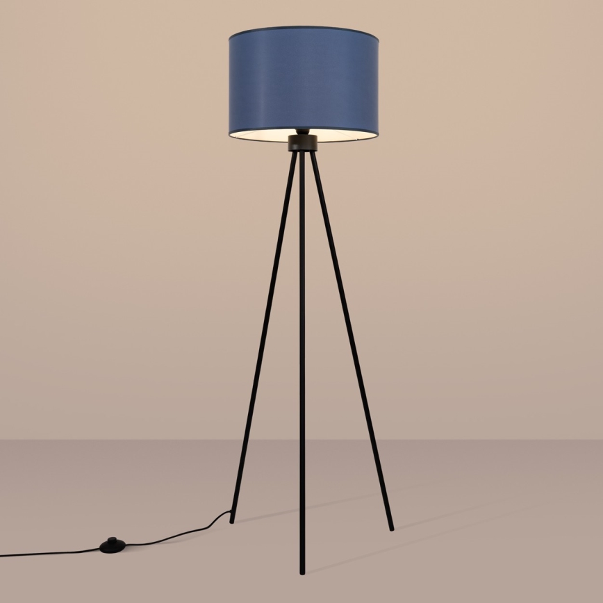 Candeeiro de pé NEVIA 1xE27/15W/230V azul