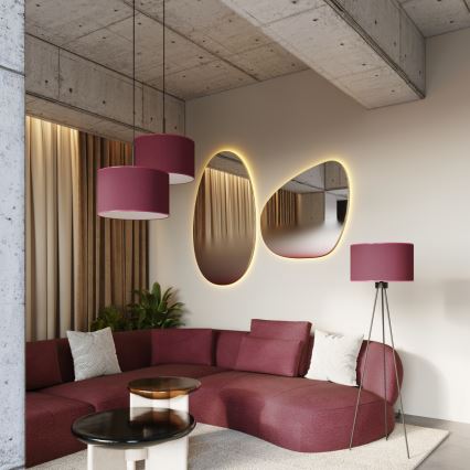 Candeeiro de pé NEVIA 1xE27/15W/230V vermelho