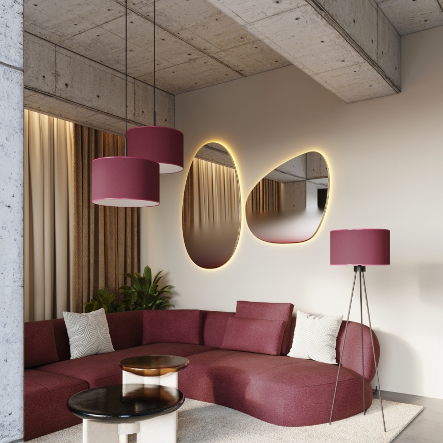 Candeeiro de pé NEVIA 1xE27/15W/230V vermelho