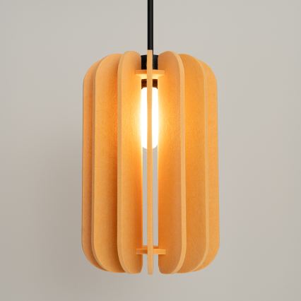 Lustre em cabo MULA 1xE27/15W/230V Ø 27 cm amarelo