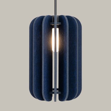Pendente com cabo MULA 1xE27/15W/230V Ø 27 cm, azul