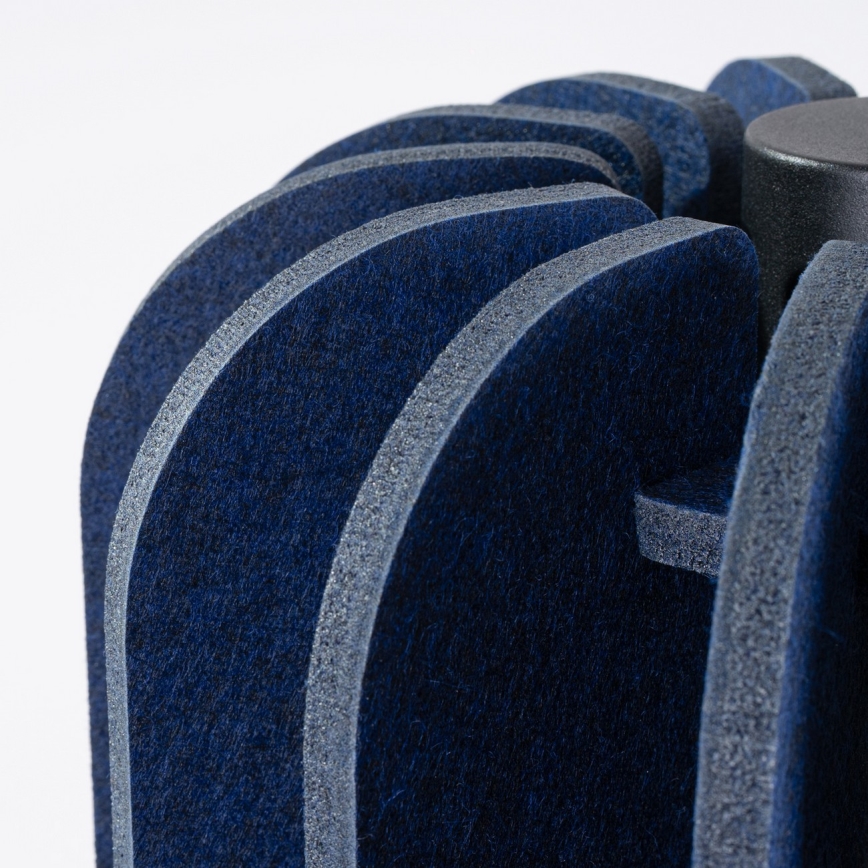 Pendente com cabo MULA 1xE27/15W/230V Ø 27 cm, azul