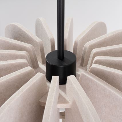 Lustre suspenso em cabo MULA 1xE27/15W/230V Ø 45 cm creme