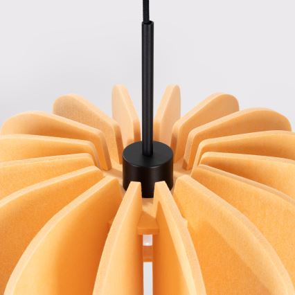 Candeeiro suspenso em cabo MULA 1xE27/15W/230V, diâmetro 45 cm, amarelo