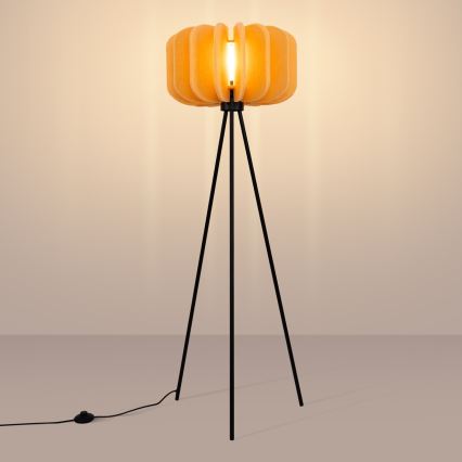 Candeeiro de pé MULA 1xE27/15W/230V amarelo