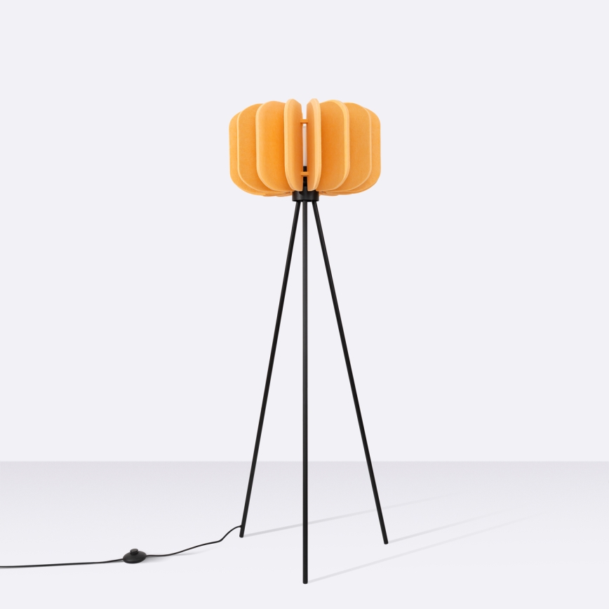 Candeeiro de pé MULA 1xE27/15W/230V amarelo