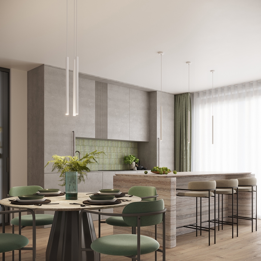 Lustre suspenso ARCHE em cabo 2xG9/8W/230V, branco