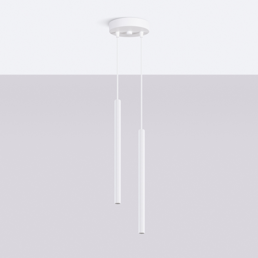 Lustre suspenso ARCHE em cabo 2xG9/8W/230V, branco