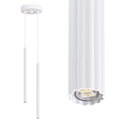Lustre suspenso ARCHE em cabo 2xG9/8W/230V, branco