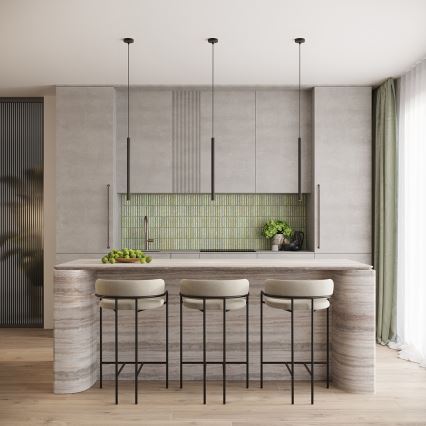 Lustre pendente ARCHE com cabo — 2x G9, 8W, 230V, preto
