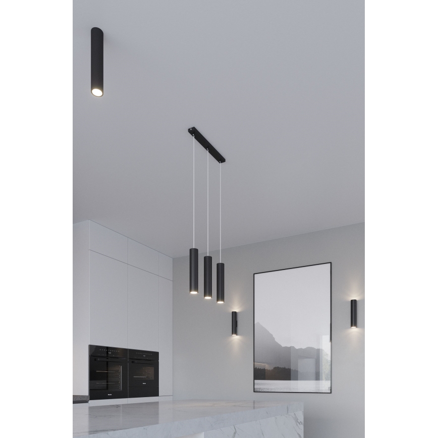 Lustre pendente com cabo LAGOS 2xGU10/10W/230V preto