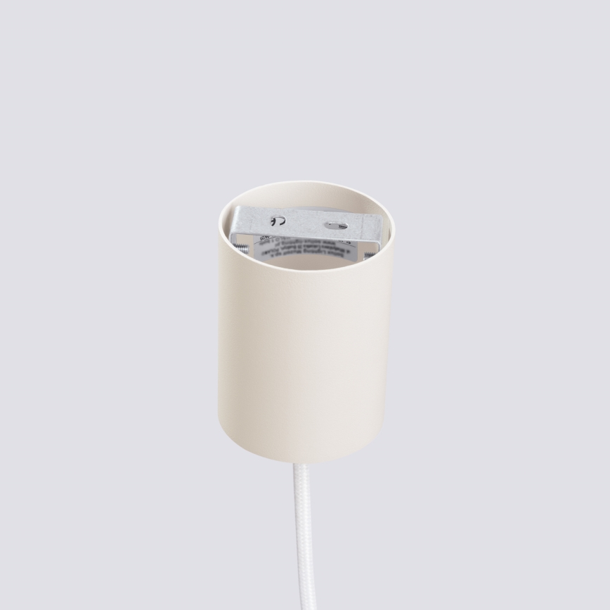 Pendente com cabo ESTRIA 1xE14/10W/230V Ø 14 cm, creme